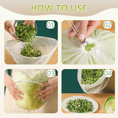 3 Pcs Cheese Cloth Bag for Straining, 2026 New Cheesecloth Bags Nut Milk Bag Reusable Straining Bags, Cheesecloth for Dumpling Fillings, Cooking and Juicing (Small) - color: Small