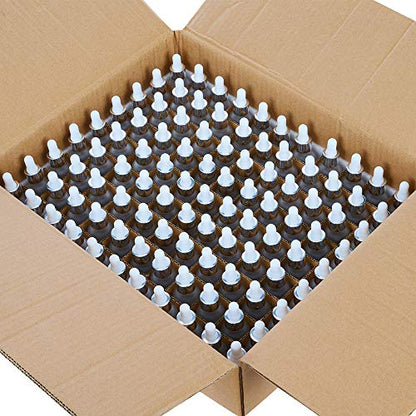 PrettyCare Glass Dropper Bottles Set of 99, 1oz (30ml) Frosted Empty Thick Bottles Bulk with Leakproof Silver Caps - With Labels & Funnels for for Storage, Travel,Essential Oils, DIY Serums - color: 1oz Frosted, style: 99 Pack