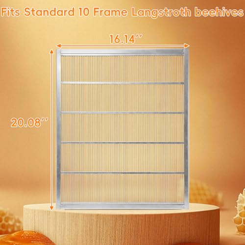 10 Frame Queen Excluder, 3 Pack Galvanized Metal Beehive Excluder for Langstroth Hive, Bee Hive Separator for Honey Super - size: 10-Frame 3Pack