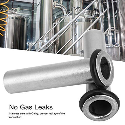 Fdit 2Pcs Stainless Steel Dip Tube Gas in for Homebrew Draft Beer Cornelius Corny Keg Home Beer Brewing Accessories