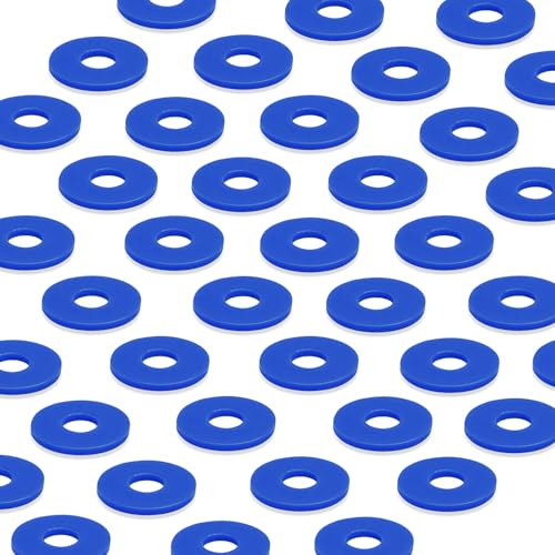 12Dopamine color Silicone Gaskets Washers Seals for Cap Swing Flip Top Bottle for Home Brew Beer Soda Bottle Sealing(flat,no cover) (Blue) - color: Blue