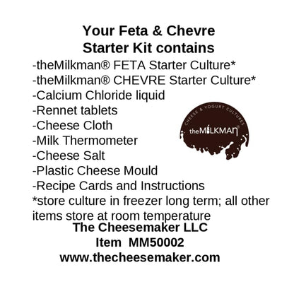 theMilkman® Feta & Chevre Cheese Making Starter Kit