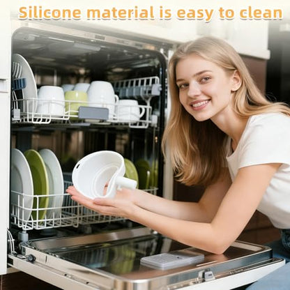1PC Silicone Flour Funnel for Kitchen Aid Mixer,Foldable Wide-Mouth Design,Anti-Clog and Splash-Proof,Easy to Pour,Suitable for KitchenAid Artisan KSM150 5-Quart Tilt-Head Mixer,Dishwasher-Safe - color: 1Pack
