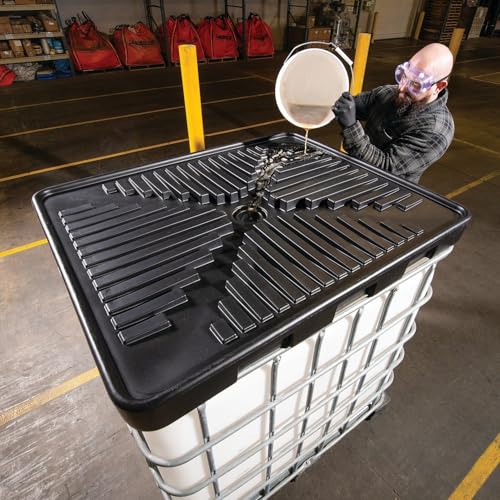 PIG Poly IBC Tote Full-Top Funnel |for IBC Totes with a 6” Dia. Opening | 49.5” L. x 40.7” W. x 5.5” H | PMB30603
