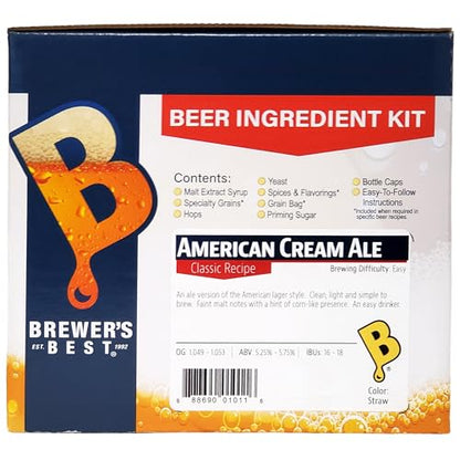 Brewer's Best American Cream Ale Homebrew Beer Ingredient Kit (Limited Edition)