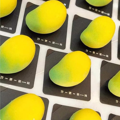 OCPO KITCHEN Mango Silicone Mold for Baking Mousse Cake, Fruit French Dessert, Pastry, Chocolate, Ice Cream, Cake Decoration Mold, 3D Mango Shape (10-Cavity) - style: Mango (10-Cavity)
