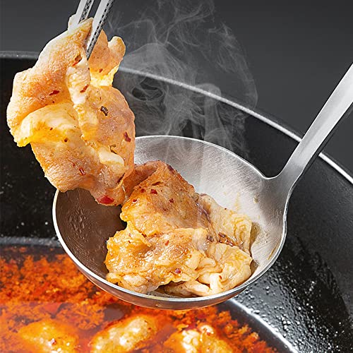 Tenta Kitchen 3oz/85ml Stainless Steel Small Soup Ladle Spoon Stainless Steel,11.5"x 3.6" – One-piece Professional Ladle With Hook And Hole For Convenient Hanging - size: 3oz Solid Ladle