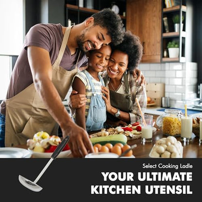 Chef Craft Select Cooking Ladle, 11.5 inch, Stainless Steel - size: 11.5 inch, style: Cooking Ladle