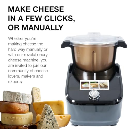 Fromaggio Smart Home Cheese Maker with App Control (Copper) | WI-FI App Control, Automated Heating, Stirring, Cutting and Draining, Dishwasher-Safe Parts, For Soft, Hard, Vegan Cheeses - color: Copper