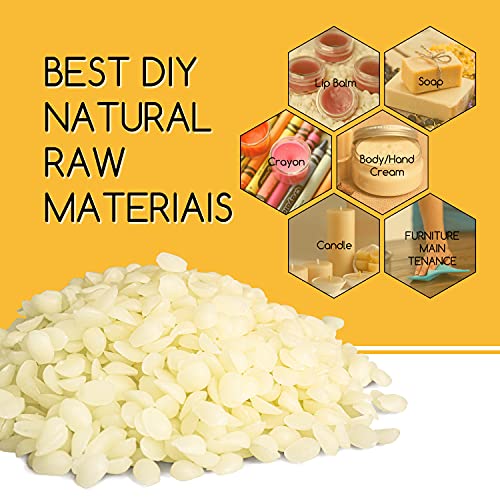 TRINIDa White Beeswax Pellets 5LB(80 oz), Organic Bees Wax Pellets for DIY Candles, Beeswax for Candle Making, Skin, Body, Face, and Hair Care, Lotions, DIY Creams, Lip Balm and Soap Making - color: white 5lb
