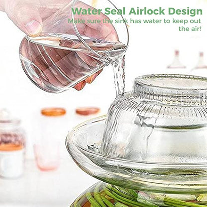 1.5L/2.5L/4.5L Glass Fermenting Jar, Large Capacity Sealed Pickle Jar, (B 2.5L/88oz) - color: B 2.5L/88oz