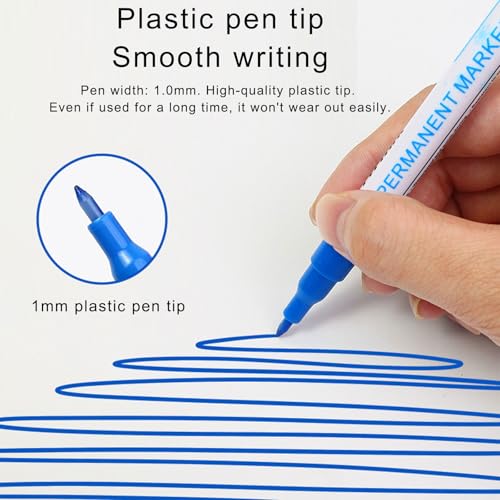 Individulized Freezer Marker Pen with Smudges Inks Ergonomic Designs for Easy Identification of Food and Samples Low Temperature Marker Pen - color: White