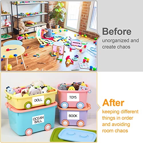 150 Pcs Labels for Storage Bins, 6 X 4 Inch Removable Labels for Storage Bins, Tear Resistant No Residue Storage Bin Label, Matte White Blank Box Label for School, Home, Business - size: 150 labels / 75 Sheets(6" x 4")