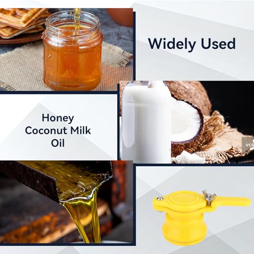 HERCHR Honey Gate Valve for Extractor, 2PCS Good Sealing Honey Tap Beekeeping Bottling Plastic Beehive Gate Valves Bucket Beekeeping Supplies