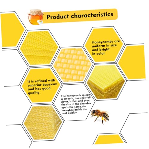 10pcs Nest Beeswax Tablets Beekeeping Nest Box Beehive Foundation Sheets Beehive Tool