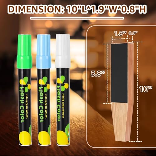 2PCS Wood Beer Tap Handle Keg Handle 3/8"-16 UNC thread Keg Tap Handle Beech Tap Handles for Kegerator Beer Faucet with 3PCS Pen - size: 2PCS-Beech Wood Handles