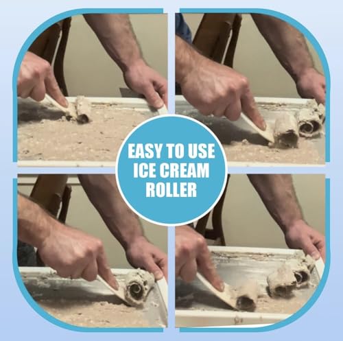 Extra Large Rolled Ice Cream Maker (14"x10") - Make Instant IceCream w/the Family - Manual Roll Your Own IceCream - Roll Ice Cream Tray (Green) - color: Green