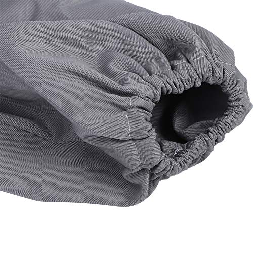 Qiilu Durable Beekeeping Protective Veil Jacket Bee Suit Smock with Double Zippers Beekeeper Supplies and Gloves (Grey) - color: Grey