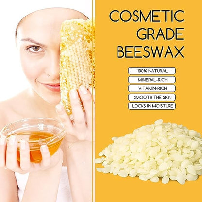 TRINIDa White Beeswax Pellets 20lb, Organic Bees Wax for DIY Candles, Beeswax for Candle Making, Skin, Body, Face, and Hair Care, Lotions, DIY Creams, Lip Balm and Soap Making Supplies - color: white 20lb