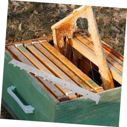 Holibanna 2pcs Beehive Frame Ends Cell Spacer Beekeeping Tool for Stable Hive Management Anti-Rotation Design Compatible Standard Beehives