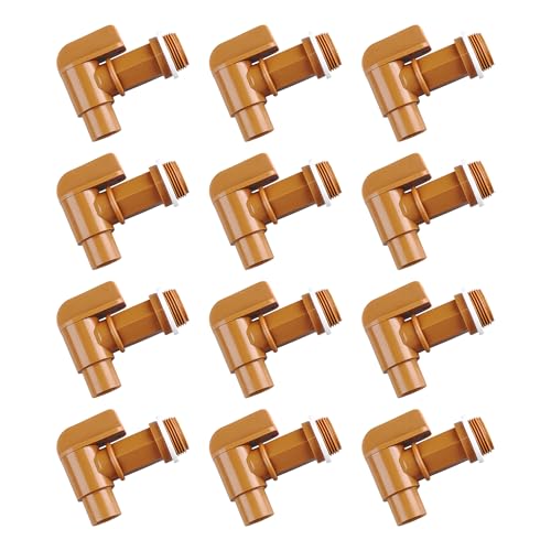 Plastic Handle Drum Faucet 5, 6 Gallon jug Spigot Barrel Faucett for Plastic or Steel Oil Drum or Water Container 3/4” by MUGLIO 12 Pack - size: 12 Pack