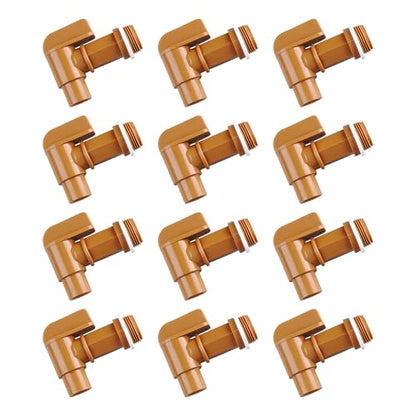Plastic Handle Drum Faucet 5, 6 Gallon jug Spigot Barrel Faucett for Plastic or Steel Oil Drum or Water Container 3/4” by MUGLIO 12 Pack - size: 12 Pack