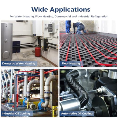 ALORAIR 4"x12" 10 Plates Heat Exchanger with 1" MPT Port,316L Stainless Steel Water to Water Brazed Plate Heat Exchanger for Floor Heating, Water Heating, Commercial and Industrial Refrigeration - size: WHE4X12-10P