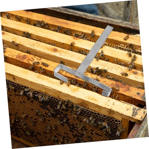 Yardwe 2Pcs Stainless Steel Beekeeping Frame Holder Stand Durable Bee Frame Perch Support Tool Multi Functional Hive Frame Storage for Beekeepers Reliable Beekeeping Supplies