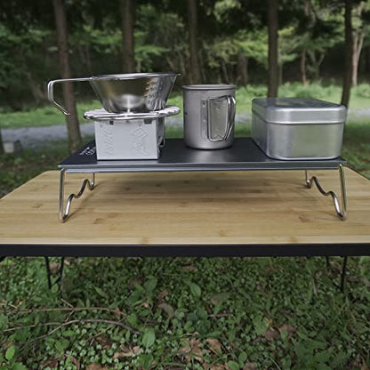 CAMPINGMOON φ4.9-inch Round Stainless Steel Cooking Grid Grill Fits for Backpacking Pocket Stove W13 - color: Dia 4.9 inches, fits for Backpacking Pocket Stove W13