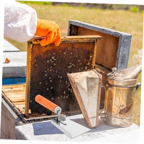 MERRYHAPY Stainless Steel Beehive Cleaner Bee Frame Scooper Hive Beehive Scraping Tool Easy to Use Beekeeping Equipment