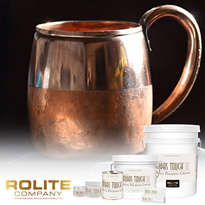 Rolite Midas Touch Metal Polishing Cream 2 Lb for Silver Gold Brass Copper Chrome Non-toxic Jewelry Restoration - size: 32 Ounce (Pack of 1), style: 1 Pack