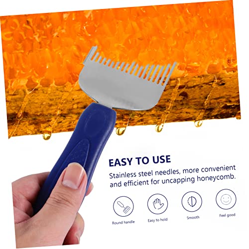 GALPADA Beekeeper Honeycomb Scraper Tool Multi-Functional Honey Shovel and Uncapping Fork for Efficient Honey Harvesting Comfortable Grip for Beginners Professionals