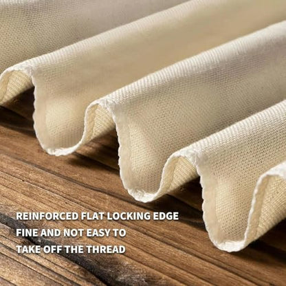 3 Pack Cheesecloth Muslin Cloths for Cooking, 20x20 Inch Unbleached Pure Cotton Straining Bags for Making Almond Milk, Yogurt, Cheese, Tofu, Steaming Dumplings - Reusable, Fine Mesh, Washable