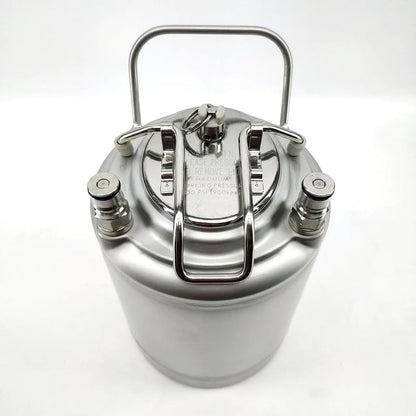 64 oz Ball Lock Mini Keg Growler 1/2 Gallon Keg Corny Keg Ball Lock Keg Soda keg 2L Small Keg Single Metal Handle 304 Stainless Steel Beer Mini Keg for Home Brew