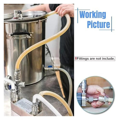 20/30/40 Plate Stainless Steel Wort Chiller, Counter Flow Heat Exchanger Beer Cooler for Homebrew Brewing, Efficient Rapid Cooling Tool(20 Plates) - color: 20 Plates