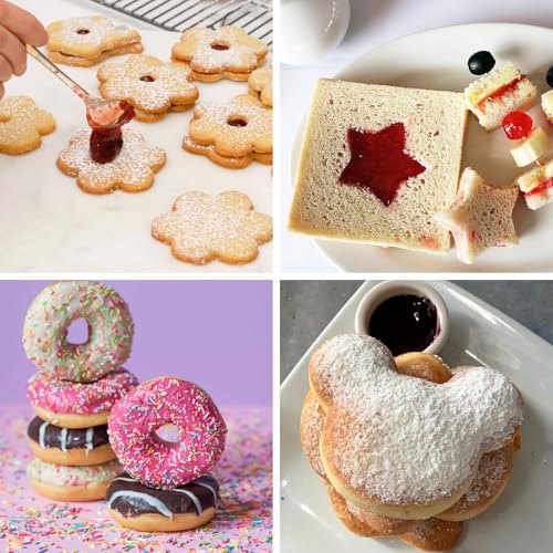 ALLTOP Mouse Cookie Cutters & Biscuit Cutter Set – Durable Stainless Steel, Food Grade, with Safety Covers for Baking and DIY Fun - color: Mouse