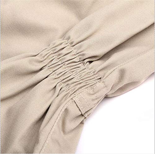 Beekeeper Professional Jumpsuit Suit Beekeeping Brown Space Suit with Self Supporting Veil for Bee Keepers Include Protective Gloves - size: Large