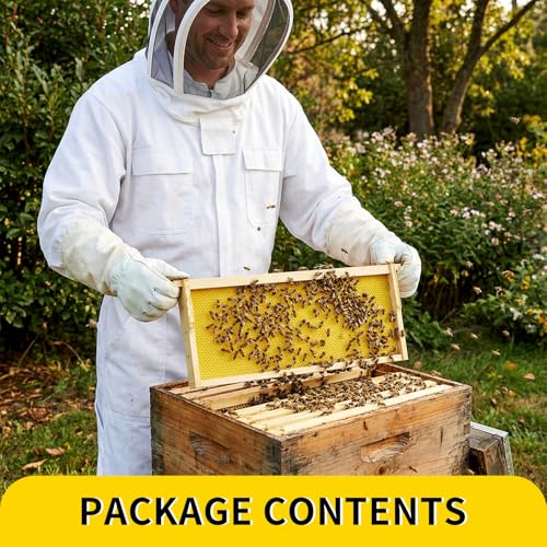 Medium Beehive Frames with Wax Foundations 20 Pack Beeswax Coated Foundations 6-1/4-Inch Beekeeping Supplies - size: 20 Pack Medium Beehive Frames