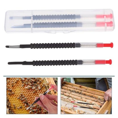Beekeeping Transfer Needles and Hive Moving Tools for Queen Rearing, 3 Pairs Black Needles with Different Tips, Beekeeping Equipment for Brood Grafting and Hive Management