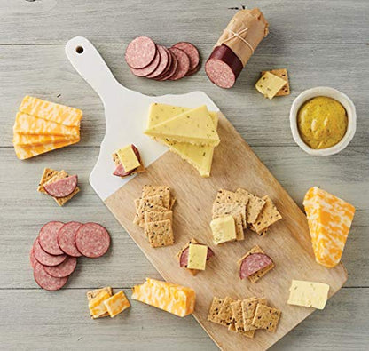 Harry & David Grand Meat And Cheese Gift Box, Food Gift Basket For All Occasions, Charcuterie Platter With 4 Cheese Blocks, 4 Sausages, 2 Sets Of Crackers, Relish & Honey Mustard Sauces - style: Grand