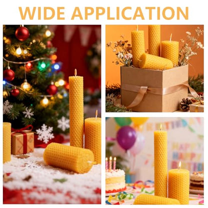 LDHHYH 30PCS Beeswax Sheets, Bee Wax Foundation for Bee Frames, Beehive Wax Foundation Sheets for Beekeeping Hive Frames & Candle Making Supplies - 7.6 x 16.3 Inch