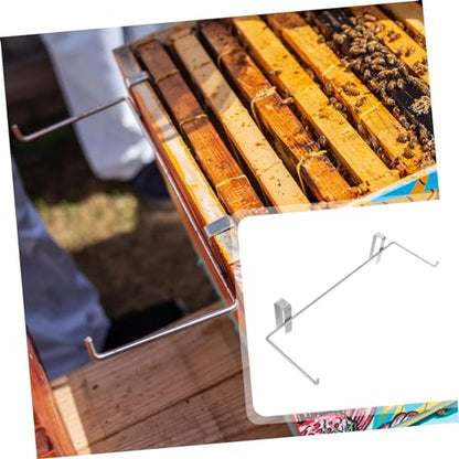 Mipcase Beekeeping Frame Holder Portable Metal Beehive Stand Adjustable Height for Easy Hive Maintenance Beekeeper Tool for Storing Frames