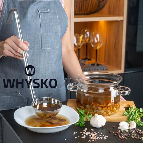 Whysko Soup Ladles Stainless Steel Multipack, 2, 4, 6 & 8 oz Metal Ladle Spoons, Rustproof Heat-Resistant Materials for Cooking and Serving Soups and Sauces, Commercial Grade Kitchen Essentials - size: Multipack (4 Pack)