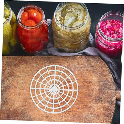 MAGICLULU 5pcs Vegetable Fermentation Press Rack with Round Mesh for Efficient Pickling and Fermenting Small Pressing Tool for Jars and Crocks Easy to Clean and Versatile Use