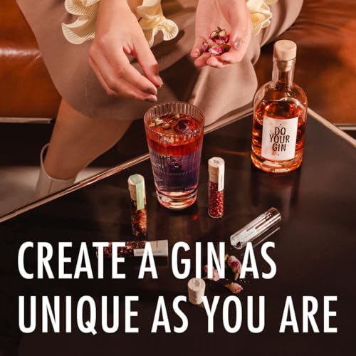 DO YOUR GIN | DIY Gin Making Kit with 12 Botanicals, Bottles & Recipes | Cocktail Making Kit | Gifts for Gin Lovers, Men & Women | Birthday, Father's Day & Christmas