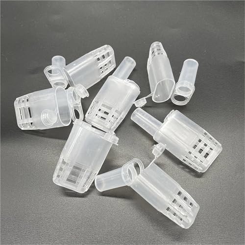 Queen Bee Cage 60Pcs Queen Bee Cages Beekeeping Protection Queen Bee Isolation Plastic White Move Queen Bee Beekeeping Tools for Beekeeping Supplies