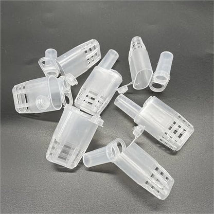 Queen Bee Cage 60Pcs Queen Bee Cages Beekeeping Protection Queen Bee Isolation Plastic White Move Queen Bee Beekeeping Tools for Beekeeping Supplies