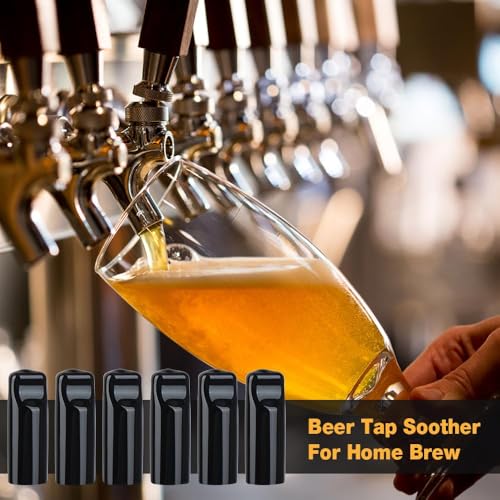 FERRODAY Draft Beer Tap Plug 12 Pieces Keg Faucet Tap Plug Brush Draft Beer Rubber Tap Soother Covers Beer Faucet Brush Plug Beer Faucet Tap Cleaning Plug - 6+6 Keg Faucet Brush Plugs for Keg Beer - size: 6+6 Black