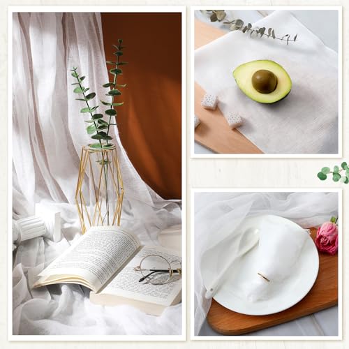 FuWeave 1 Roll Grade 40 Cheese Cloth for Straining 70 Yard 100% Unbleached Cotton Fabric Reusable Bulk Cheesecloth Table Runner for Cooking, Cheese Makers, Straining, White - color: Grade 40