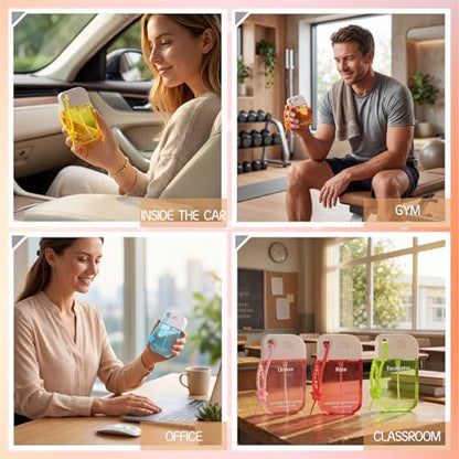 Frienda 12 Pcs Hydrating Hand Sanitizer Spray Scented Pocket Power Mist Hand Sanitizer Travel Size with Keychain Moisturizing Antibacterial Sanitizing Cleans Hands for Women(Floral) - style: Floral